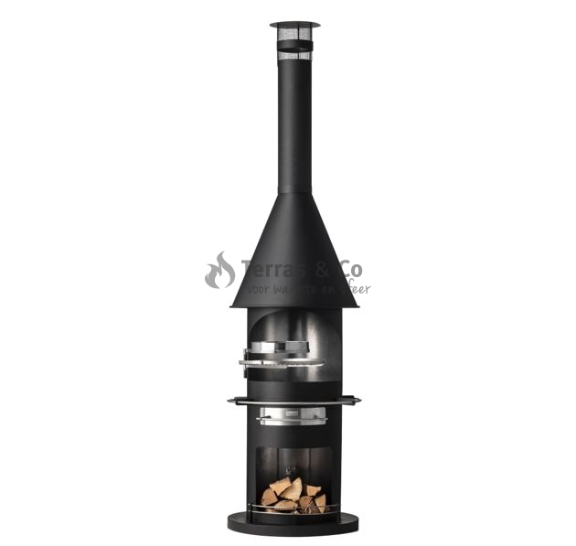 Texas: Der perfekte Edelstahl Gartenkamin mit super Grill-Optionen