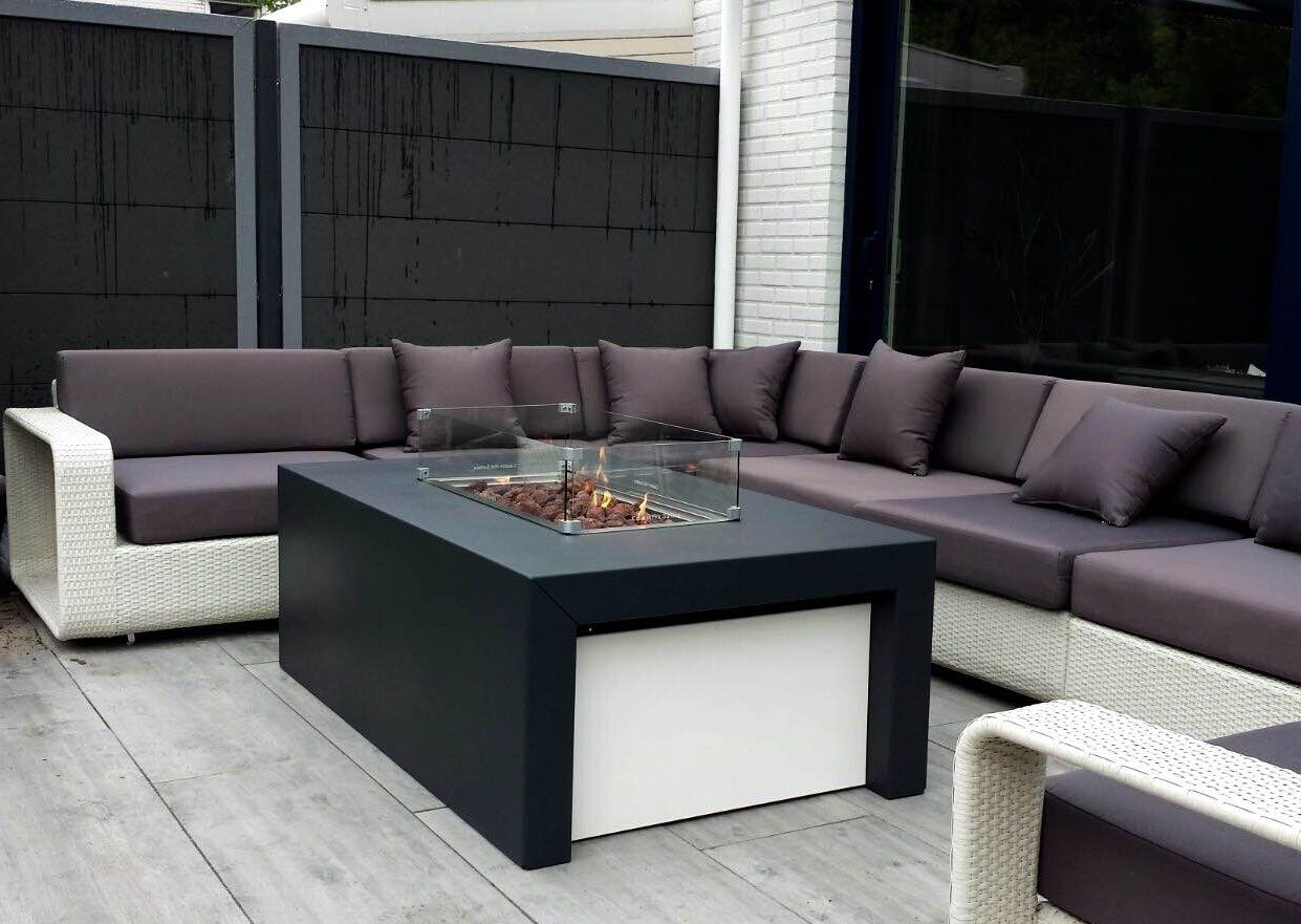 Feuertisch SKY Aluminium Rechteck Terras & Co