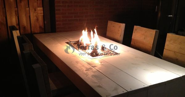 Feuertisch - Esstisch - 160x100x75 cm - Terras & Co