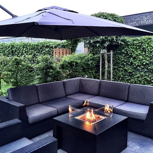 Feuertisch aus Aluminium - Wärme und Atmosphäre auf Ihrer Terrasse