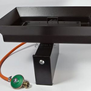 Einbau Tischkamin 47x47x7cm schwarz coated Einbau Tischkamin 47x47x7cm schwarz coated
