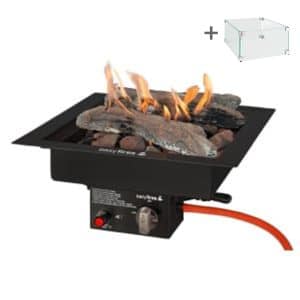 Einbaubrenner 30×30 | Schwarz | Easyfires