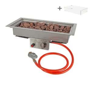 Einbaubrenner 25x50 | Edelstahl | Easyfires