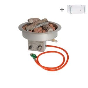 Einbaubrenner 40,5 cm Ø | Edelstahl | Easyfires