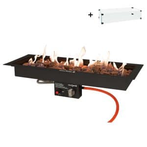 Einbaubrenner 26x76 | Schwarz | Easyfires