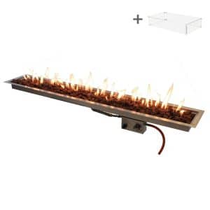 XXL Einbaubrenner 25x150 | Edelstahl | Enjoyfires