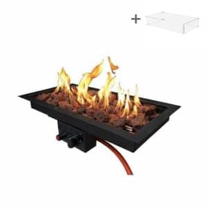 Einbaubrenner 60×30 | Schwarz | Enjoyfires