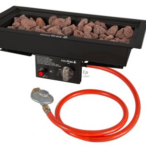 Einbaubrenner 25x50 | Schwarz | Easyfires