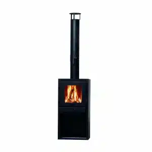 Enjoyfires | Holzofen Ardora | Schwarz | 50x50x100 cm