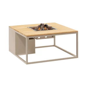 Cosi-fires | Cosiloft 100 | Sandbeige / Teakholz | 100x100x50 cm