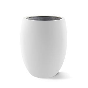 hoge witte ronde polyester plantenbak