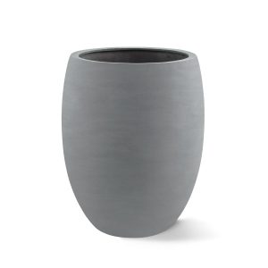 grijze hoge polyester plantenbak