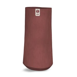 hoge organische donkerrode vaas