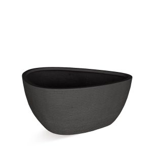 donkere polyester plantenbak organische vorm