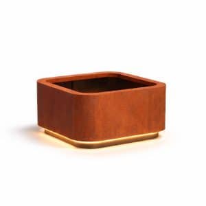 Cortenstahl Pflanzkübel 100 × 100 × 60 cm | Enjoyplanters | Curve