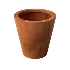 conische cortenstaal plantenbak