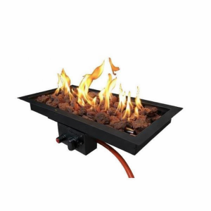 Zwarte inbouwbrander 60x30